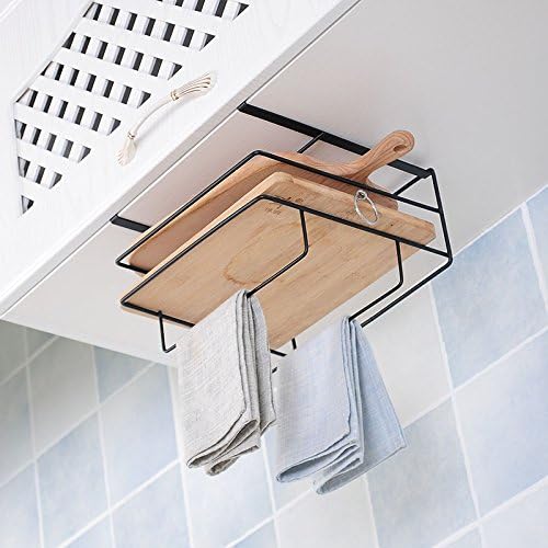 kucoolou Kitchen Pantry and Cabinet Organizer Kitchen Houseware Organizer Rack Shelves Dish Holder Towel Holders Cupboard Hook Storage Tool