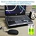 Wireless Mouse, Champhox 2.4GHz Noiseless 3 Adjustable DPI Level with Nano Receiver Silent Portable Rechargeable Cordless Mute Mice for Computer, Notebook, Mac, Laptop (Black)