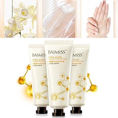BAIMISS Collagen Skin Care Hand Cream Moisturize Moisture Whitening Firming Anti-aging Wrinkle Essence Cream 40 g