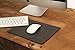 Modeska Mouse Pad with Premium PU Leather, Non-Slip Base Mousepad for Gaming, Apple, & PC. Perfect for Large or Small Mouse. 10.3x8.3 inches - Gray