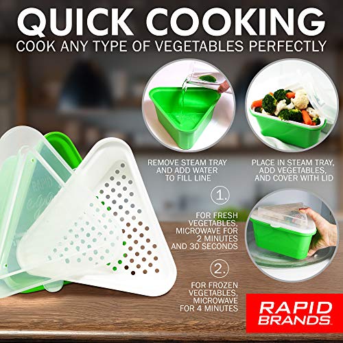 2 Rapid+Veggie+Steamer+Vegetables+Microwave