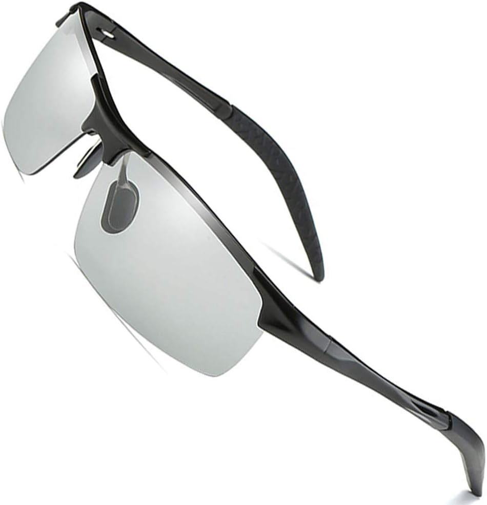 MOTELAN Men's Photochromic Polarized UV400 Sunglasses for Outdoor Fishing Golf Beach Baseball Sports
