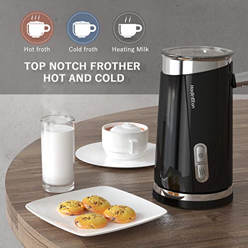 HadinEEon Milk Frother, Electric Milk Steamer Foam Maker for Capuccino