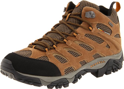 Merrell Men's Moab Mid Waterproof Hiking Boot,Earth,9.5 W US