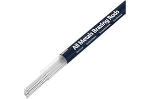 OUWINWAY All Metal Brazing Rods,1/16''x13'' Flux Core All Metal Brazing Rods All Metal Repair,All Metal Welding Rods for Propane Torch 20 Rods