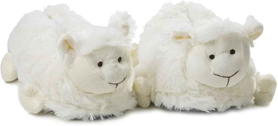 Novelty Slippers Plush Animal Sheep UK Size 7.510.0 TUV Tested and