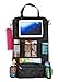 Premium Car Back Seat Organizer by Luca Gold | Multifunctional Vehicle Storage Bag with Clear Touch Screen Pocket + Headrest Holder Hook