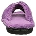 isotoner Women's Signature X-Slide Slipper, Satin Trim with Memory Foam