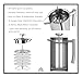 Large French Press Premuim Stainless Steel Edition 34oz +7 Bonus Accessories Included