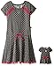 Dollie & Me Girls' Texture Knit Drop Waist Dress with Star Detail