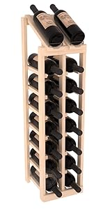 Wine Racks America Ponderosa Pine 2 Column 8 Row Display Top Kit. Unstained