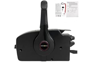 POWEROB TEC Use for Boat Throttle Control 881170A3 Quicksilver Remote Control Box with 8 Pins Outboard Control Box with Emergency Lanyard Side Mount fit for Mercury Engine