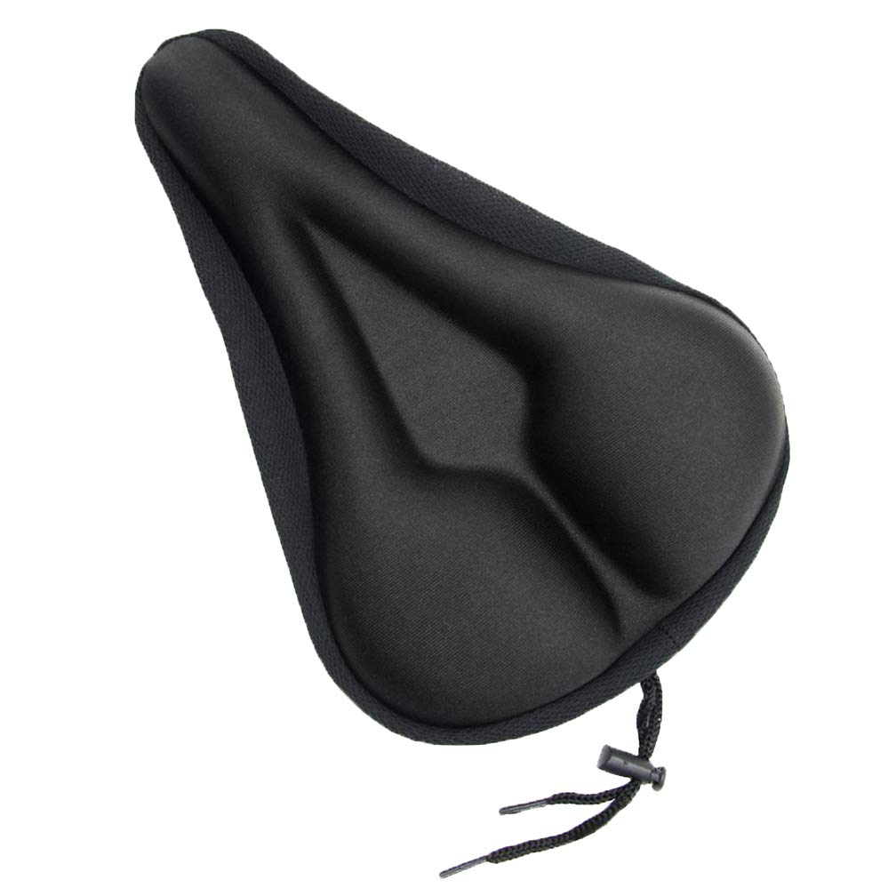 Maveek Black Gel Bike Seat Cover Extra Soft Saddle Cushion Bicycle Cycle Padded Seat Covers For Mountain Bikes And Road Bikes