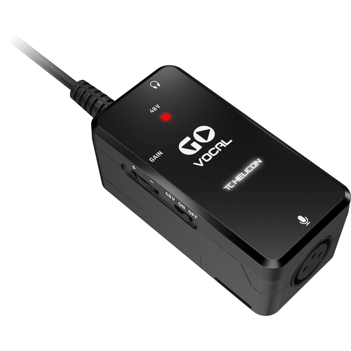 TC Helicon GO VOCAL Microphone Preamp for Mobile Devices, Enhanced Audio for Recording and Streaming