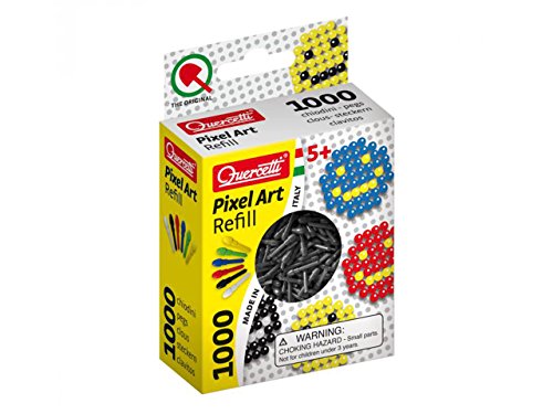 Quercetti Pixel Peg Refills Art Set (1000 Piece), Black