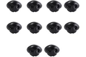Dog Noses for Crafts Crochet Toy Animal Doll Nose DIY Accessories Doll Making Supply Black 15mm/18mm/21mm Plastic Dog Noses(1