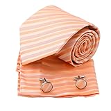 EAC1A28 Birthday Goods Multicolored Fashion Striped Mens Silk Tie Set By Epoint