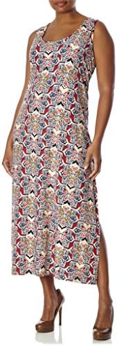 [77617XR-RC-3X] Love Collection Maxi Dress – Plus Size, Stretch Spandex, Kaleidoscope Print