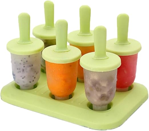 Amazon 製氷器 製氷皿 アイスキャンディーメーカー アイスポップ金型 アイス金型 冷凍 ポップモールド アイスポップ型 家庭用かき氷器 創意的なdiyアイスポップ手作り グリーン S 製氷皿 オンライン通販