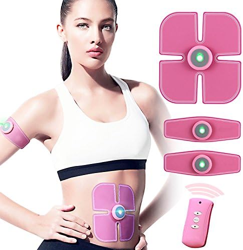 Weijin Abdominal Muscle Trainer EMS Abs Trainer Support Belt Abdomen/Waist /Leg/Arm/Buttock 9 Modes & 20 Levels, Home Fitness Training Gear