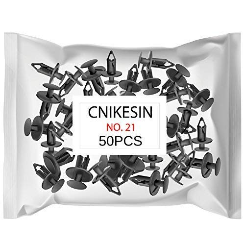CNIKESIN 50Pcs Nylon Bumper Fasteners Fender Rivet Clips 8MM Automotive Furniture Assembly Expansion Screws Kit Auto Body Clips