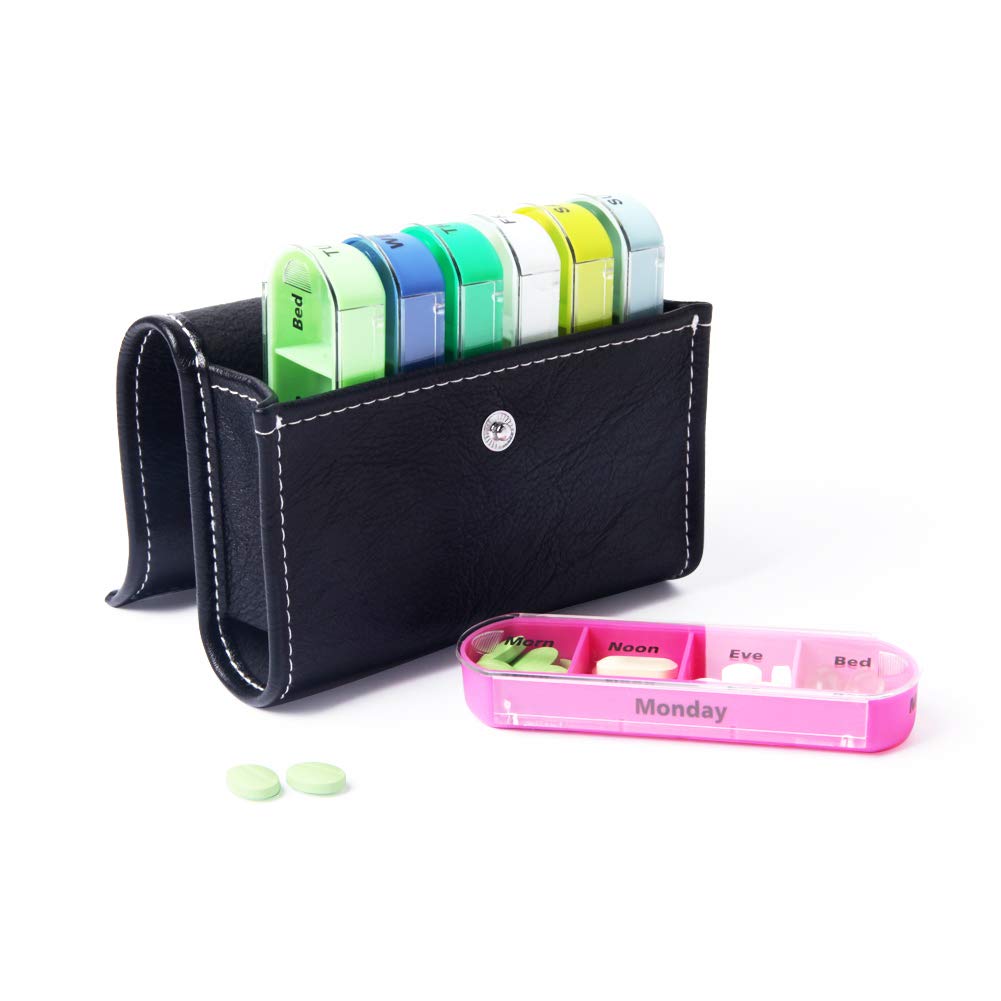 Buy XINHOME Weekly Travel Pastel Color Pill Organizer Box