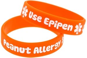 JUDE JEWELERS Blue Silicone Rubber Medical Awareness Alert Bracelet