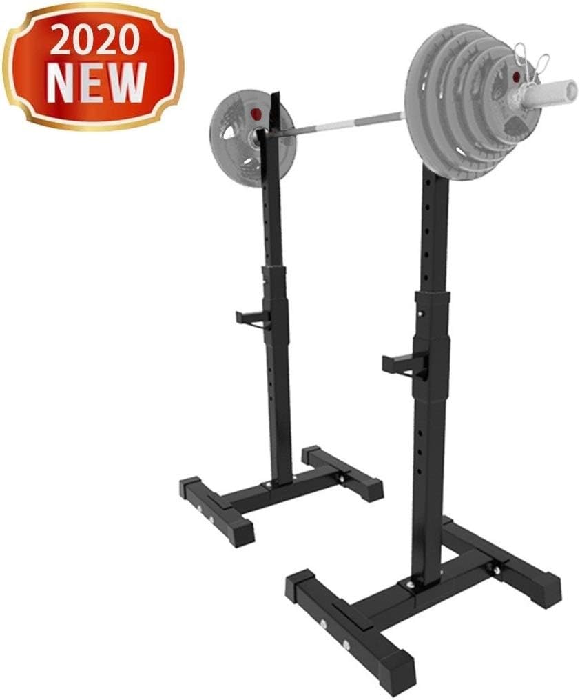 Squat Rack Stand - Adjustable Bench Press Rack, Portable Barbell Rack, 550LBS Max Load - Multi-Function Weight Lifting Fitness, Home Gym Multi-Function Dip Stand, Strength Training Dumbbell Racks : Sports & Outdoors