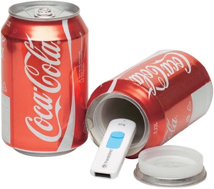Secret Safe Diversion Drinks Cans - Unscrew Lid to Reveal Secret Compartment - Weighted Realistic Can Safe (Cola)