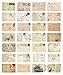 Retro Style Postcards,Vintage old travel Postcards,Set of 30 Different Designs,Perfect for Wedding Party Guest Book (Brown)