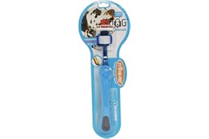 EZDOG Three Sided Toothbrush for Dogs | Dental Care for Dogs for Fresh Breath | Dog Toothbrush for Large Dogs and Large Breeds Teeth Cleaning Dog Oral Care