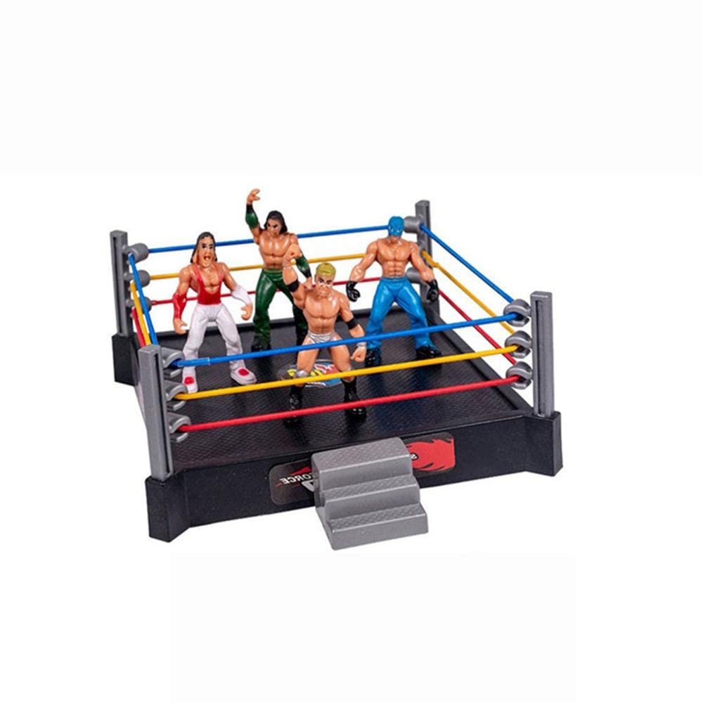 Egujiwa Fighting Toys, Wrestling Toys, Wrestler Warrior Toy, Funny Wrestling Ring Set, Kids Toys (Grey)