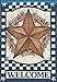 BreezeArt Blue Barn Star Garden Flag 31339