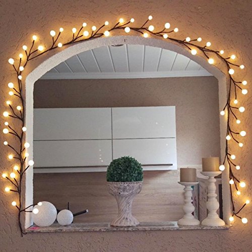 Decorative lights, tofu 8ft 72 led indoor&outdoor f…