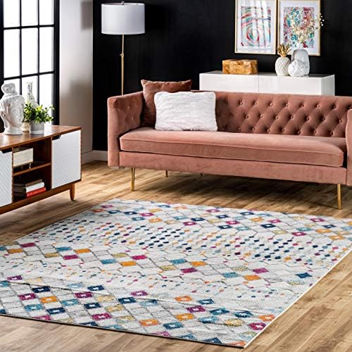 nuLOOM Moroccan Blythe Area Rug, 8' x 10', Multi Color, Rectangular, 0.