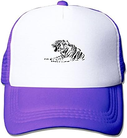 WLF Unisex Both Black And White Tiger Adults Adjustable Mesh Hat Trucker Cap