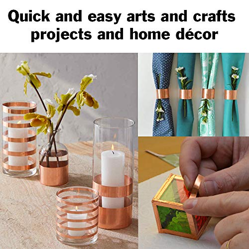 16 Feet of 2 Inch Wide Copper Foil Tape with Adhesive - Conductive on Both Sides for EMI Shielding, Electrical Repairs, Engineering Projects, Arts & Crafts, or Stained Glass - EX ELECTRONIX EXPRESS - Thumbnail 4