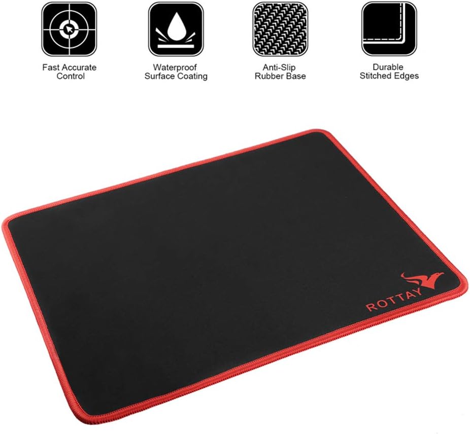 Large Gaming Mouse PadROTTAY 17.3"x13.8"x0.12" Waterproof