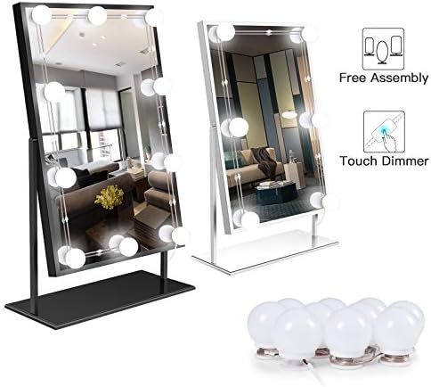 Hollywood Style LED Vanity Mirror Light with Smart Touch Dimmer for Makeup Vanity Table, Dressing Room Bedroom, Bathroom(Mirror Not Include)