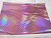 UINKE A4 Size 1pc Holographic Iridescent Mermaid Scale Faux Leather Fabric Sheet for Hair Bows Making DIY Crafts