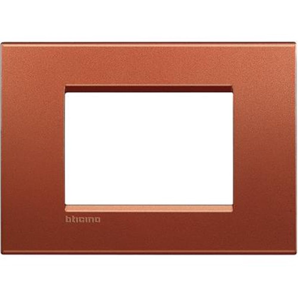 BTicino Living Light LNA4803AC Plate Square 3-Switch, Steel โ image 1