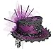 Forum Novelties Women's Steampunk Victorian Mini Top Hat Costume Accessory, Purple, One Size