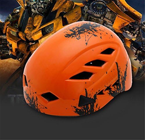 Cycling Drift Sking Riding Bike Hardshell Helmets Unisex Comfy Caving Outdoor Construction Aerial Work Rappelling Abseiling(Orange, Free size)