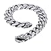 Trendsmax Mens Boys Chain Cut Cuban Curb Polished Link 316L Stainless Steel Bracelet 10inch