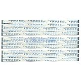 Eztronics Corp® 10 pcs Flexible Flat Cable FFC FPC 0.5mm Pitch Type A Ribbon Cables AWM 20624 80C 60V VW-1 (16 Pins 0.5mm Pitch 150m)