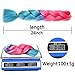 2 Tone Ombre Jumbo Braiding Hair Extention High Temperature Kanekalon Synthetic Braiding Crochet Twist Hair Braids With Small Free Gifts 24inch 3pcs/lot(Pink/Lake Blue)