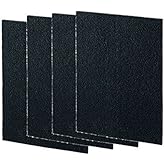 Nispira Activated Charcoal Pre Filter Compatible with Fellowes AeraMax 200 Purifier Model 190/200/DB55/DX55. Compared to Part 9324101. 4 Sheet
