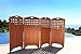 VIFAH V163 Malibu Outdoor Wood Privacy Screen with 4 Panels - 46