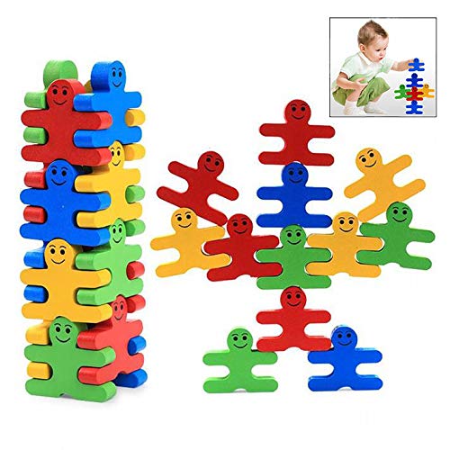 iwobi Wooden Jigsaws Building Blocks Toys Creative Wooden Puzzle Party Favors Supplies for Kids Children
