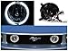 Spec-D Tuning Clear Fog Lights w/Halo (Angel Eyes) w/ H10 Bulbs Compatible with 2005-2009 Ford Mustang GT L+R Pair Assembly